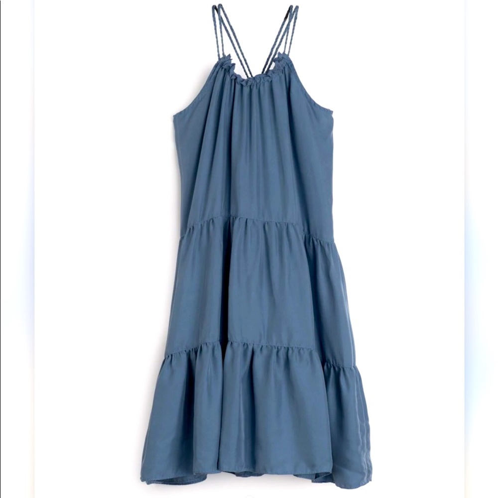 unsubscribed washable silk tiered dress